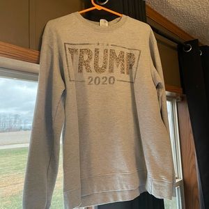 Cheetah print trump crew neck